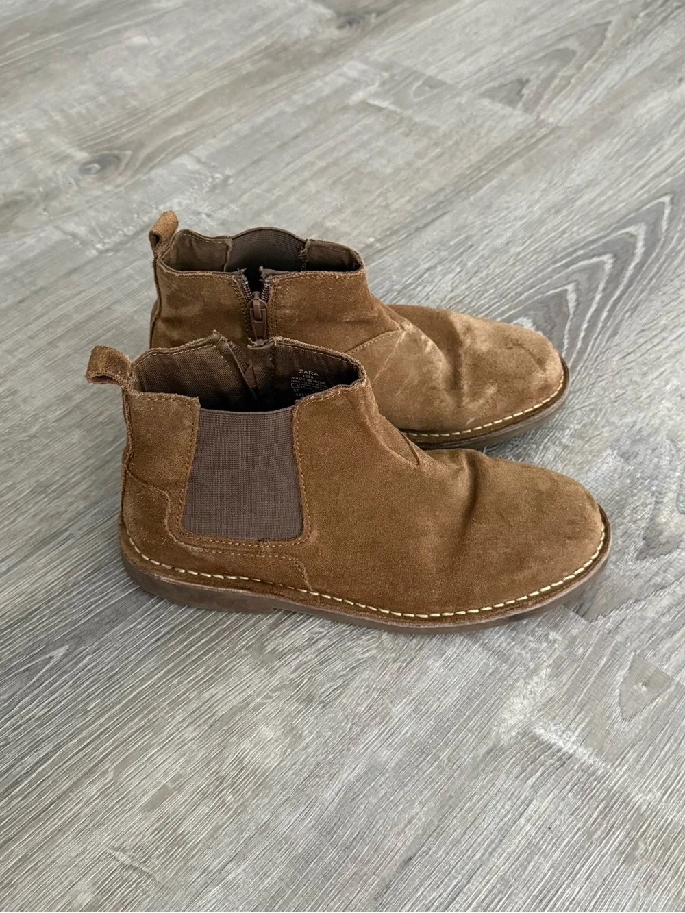 Kids / Boys Brown Suede Chelsea Boots
